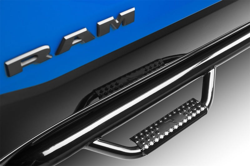 N-Fab D0273QC Nerf Step 02-08 Dodge RAM 1500/2500/3500 Quad Cab 4 Door - Gloss Black - Cab Length - 3in