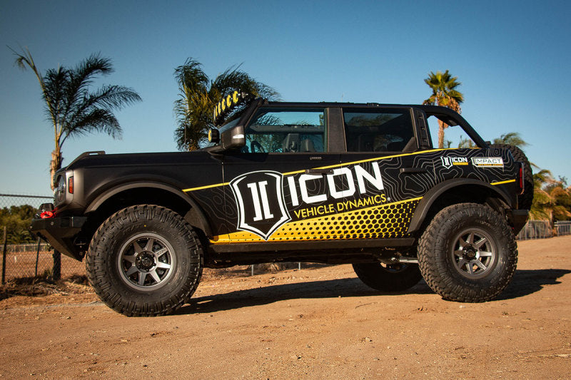 ICON 44200T 21+ Ford Bronco Tubular Rear Track Bar Kit - Adjustable