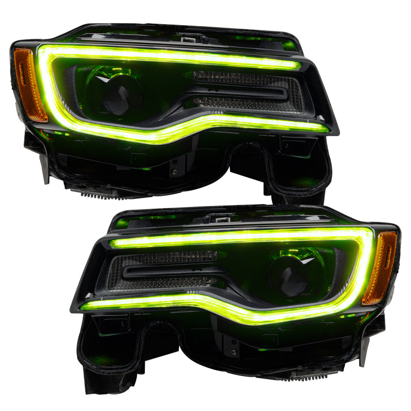 ORACLE Lighting 1284-332 Oracle 1421 Jeep Grand Cherokee Dynamic Headlight DRL Upgrade Kit ColorSHIFT Dynamic
