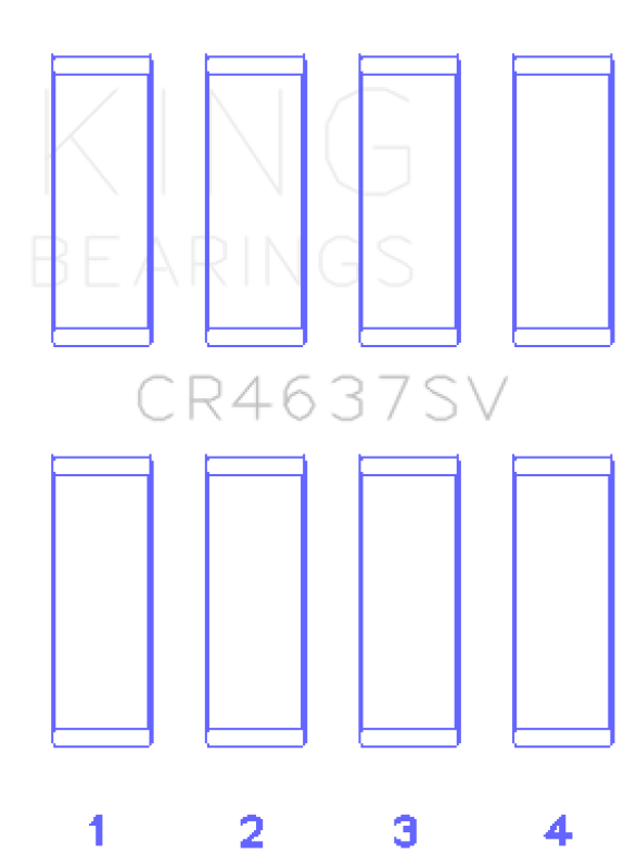 King Engine Bearings CR4637SV Audi BYT/CDNC/CCZD/CPSA Connecting Rod Bearing Set
