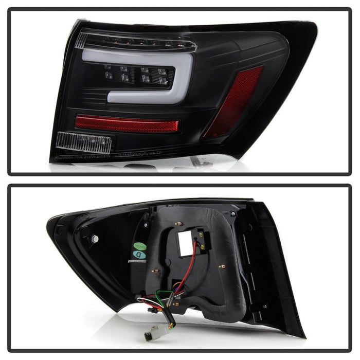 SPYDER 5087966 Spyder 08-11 Subaru Impreza WRX 4DR LED Tail Lights - Black ALT-YD-SI084D-LED-BK