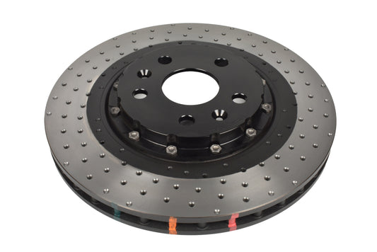 DBA DBA53928BLKXD 2020+ Chevrolet Corvette C8 Z51 Front 2-Piece Crossdrilled 5000 Series Rotor