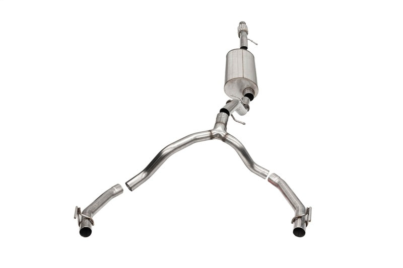 CORSA Performance 21131 Corsa 21-23 Cadillac Escalade 6.2L Dual Rear 3.5/2.75in Sport Cat-Back Exhaust Uses FactoryBezels