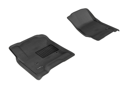 3D MAXpider L1CH03911509 2014-2020 Chevrolet Silverado Double Cab/Crew Cab Kagu 1st Row Floormat - Black