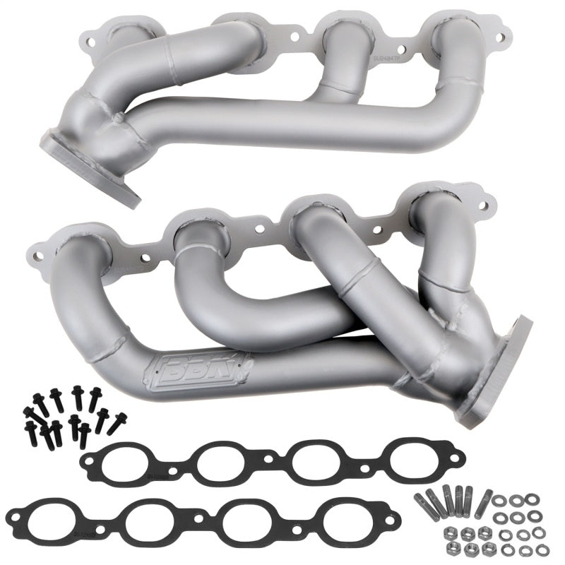 BBK 4047 14-18 GM Truck 5.3/6.2 1 3/4in Shorty Tuned Length Headers - Titanium Ceramic