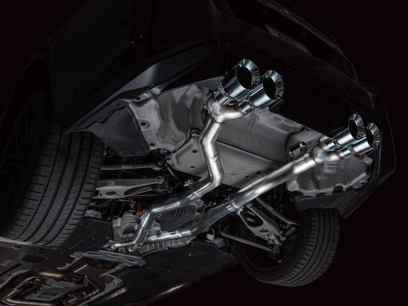AWE Tuning 3020-42487 23-24 BMW G87 M2 Track Edition Exhaust - Chrome Silver Tips
