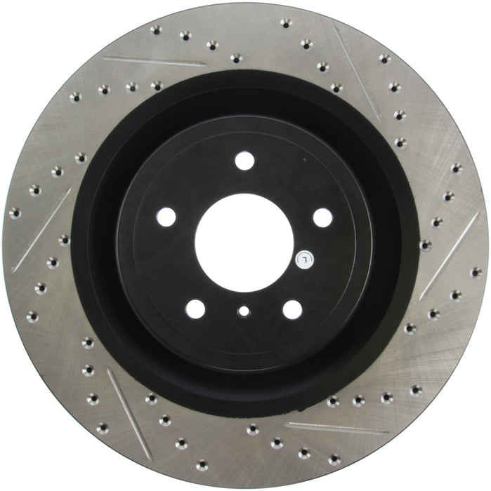 Stoptech 127.42100L StopTech Infiniti G37 / Nissan 370Z SportStop Slotted & Drilled Front Left Rotor
