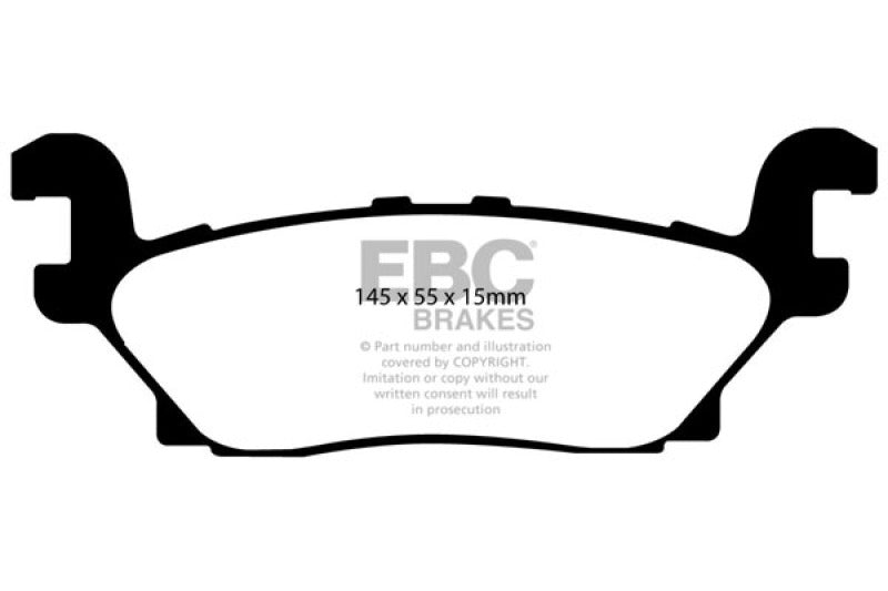 EBC DP41760R 05-07 Hummer H3 3.5 Yellowstuff Rear Brake Pads