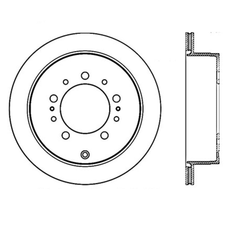 Stoptech 127.44157L StopTech Slotted & Drilled Sport Brake Rotor