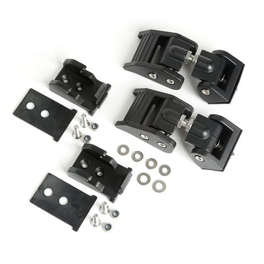 Rugged Ridge 11210.18 97-06 Jeep Wrangler TJ Textured Black Hood Catches