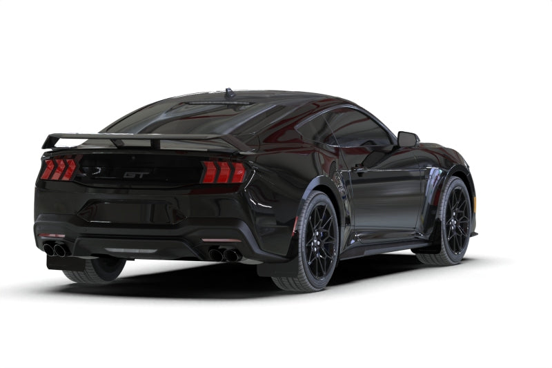Rally Armor MF126-UR-BLK-MBK 2024+ Ford Mustang Black UR Mud Flap w/ Metallic Black Logo