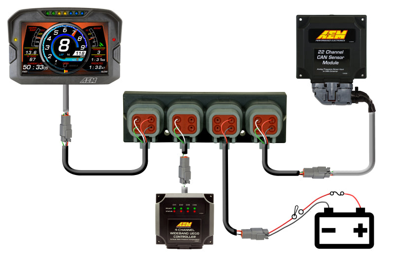 AEM 30-2225 4 Port net Can Hub