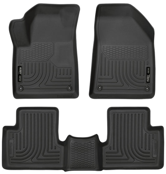 Husky Liners 99091 15-22 Jeep Cherokee WeatherBeater Combo Black Floor Liners