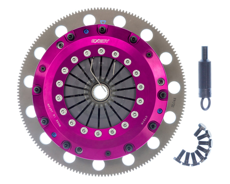 Exedy ET03XD 96-16 Ford Mustang V8 4.6L/5.0L Hyper Twin Cerametallic Clutch Sprung Disc Push Type Cover