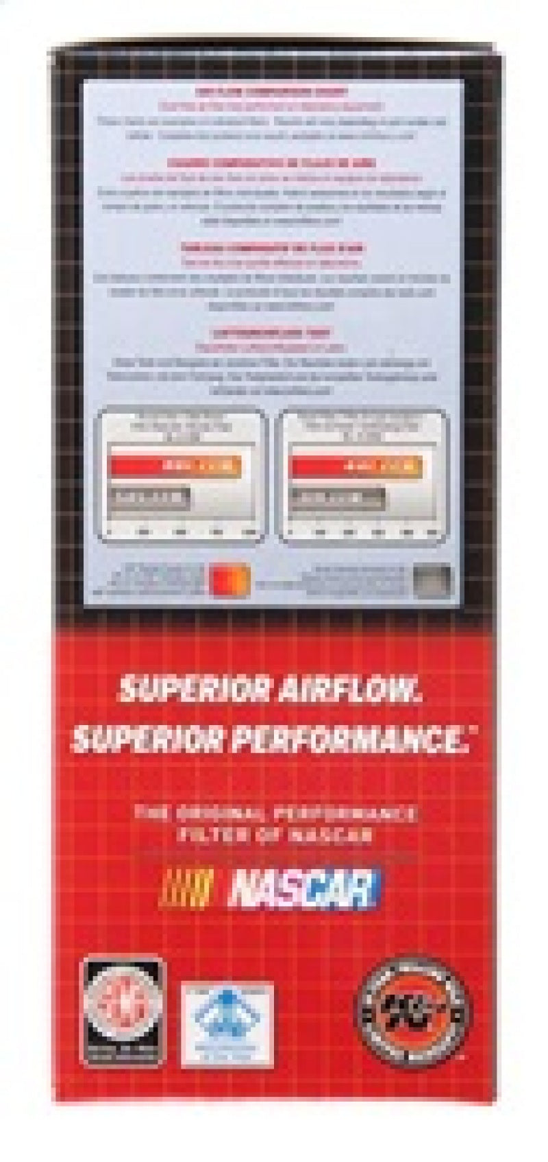K&N Engineering RX-4130-1 K&N Universal X-Stream Clamp-On Air Filter 3.5in Flg ID/4in OD/5.75in H