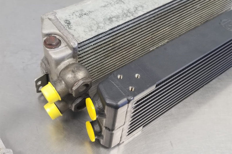 CSF 8110 Universal Dual-Pass Oil Cooler (RS Style) - M22 x 1.5 - 24in L x 5.75in H x 2.16in W