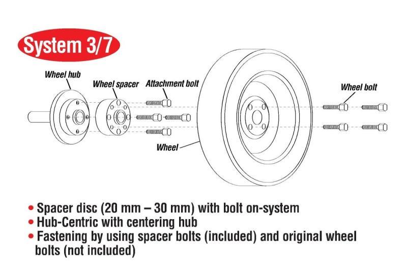 Eibach EIBS90-4-30-057-B Pro-Spacer Kit 2015-17 Mustang S550 30MM