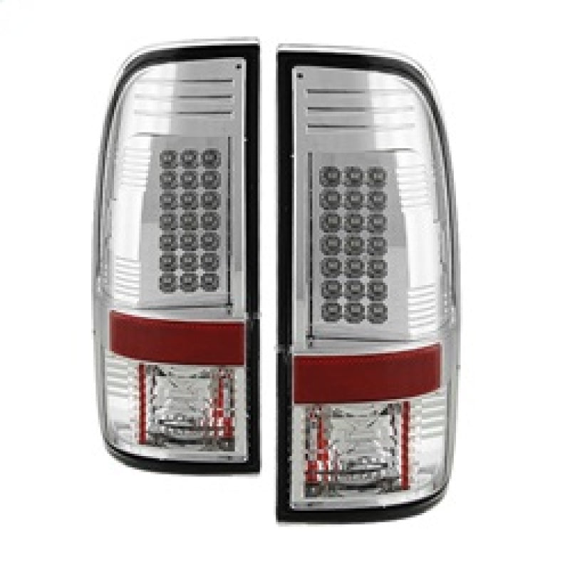 SPYDER 5003904 Spyder Ford Super Duty 08-15 LED Tail Lights Chrome ALT-YD-FS07-LED-C