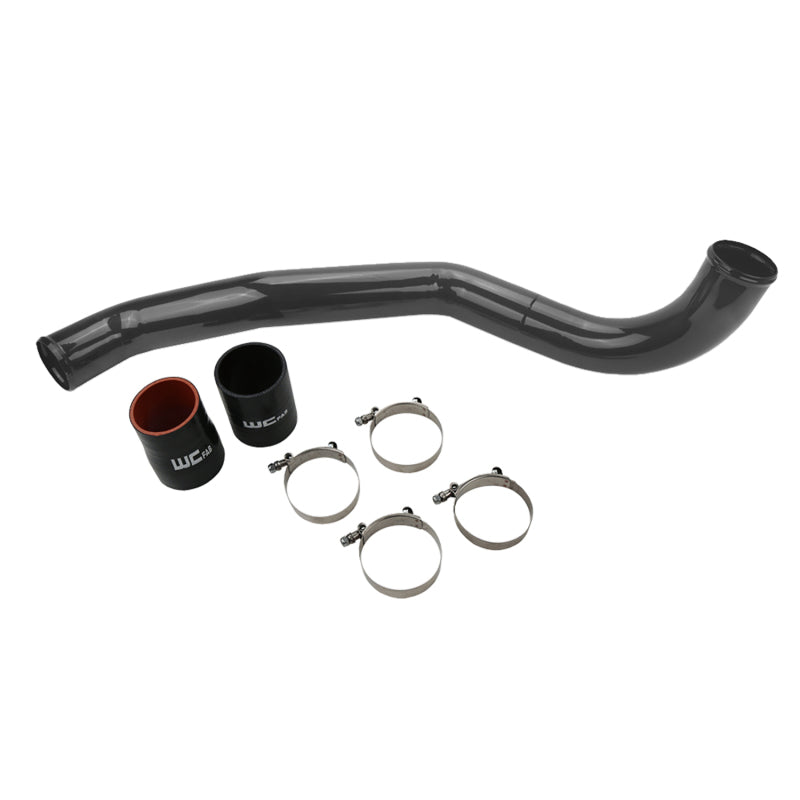 Wehrli WCF100708-GRY 17-19 Chevrolet 6.6L L5P Duramax Driver Side 3in Intercooler Pipe - WCFab Grey