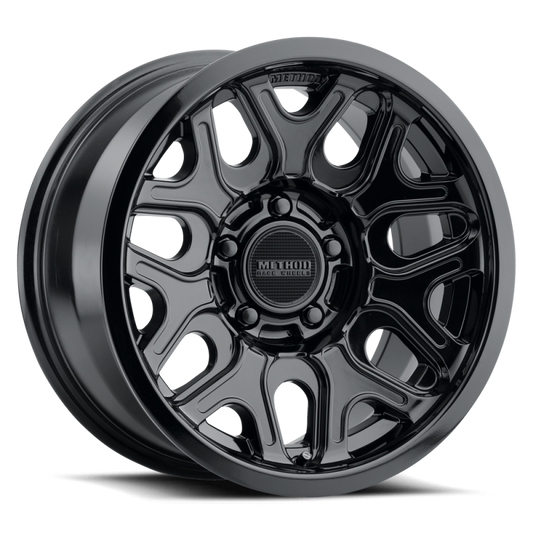 Method Wheels MR322890801318 Method MR322 / 18x9 / 8x6.5 BP / 18ET / 5.68in BS / 130.81mm CB - Gloss Black Wheel