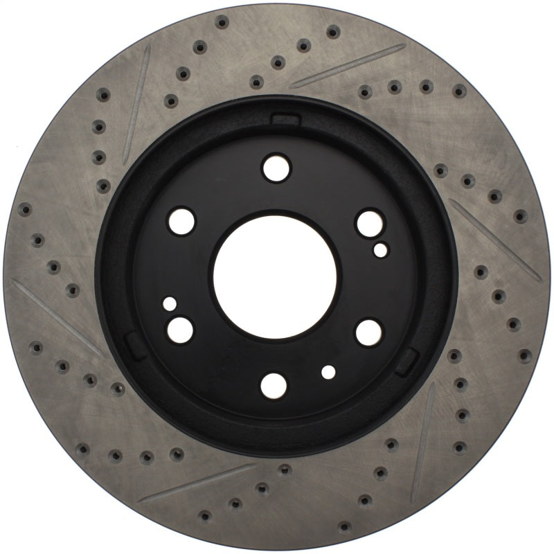Stoptech 127.66057L StopTech 05-10 GMC Sierra 1500 (w Rear Drum) / 07-09 GMC Yukon Front Left Slotted & Drilled Rotor