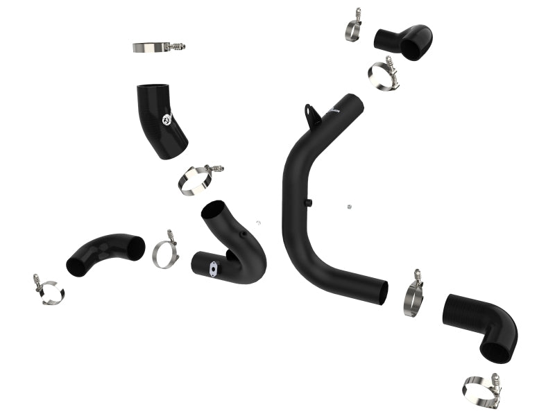 aFe 46-20414-B BladeRunner 15-20 VW GTI (MKVII) L4-2.0L (t) Aluminum Hot and Cold Charge Pipe Kit Black