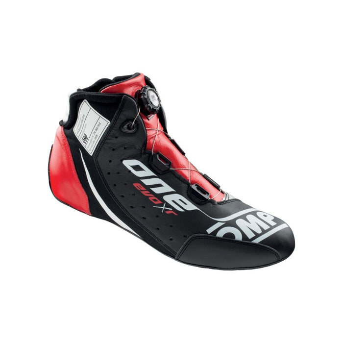 OMP IC0-0805-B01-172-46 One Evo X R Shoes Black/Silver/Red - Size 46 (Fia 8856-2018)