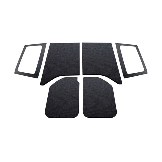 DEI 50285 11-18 Jeep Wrangler JK 2-Door Boom Mat Complete Headliner Kit - 6 Piece - Black