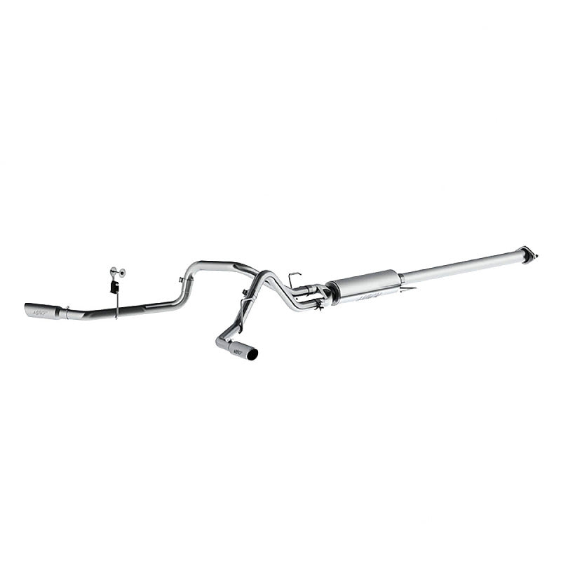 MBRP S5254AL 2015 Ford F-150 2.7L / 3.5L EcoBoost 2.5in Cat Back Dual Side Split Alum Exhaust System
