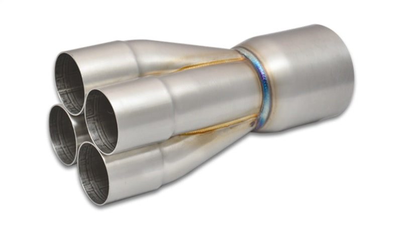 Vibrant 10308 4-1 SS Merge Collectors (2in Inlet Slipover ID 3in Merge Outlet OD) - Sold Individually