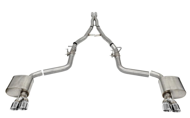CORSA Performance 21070 Corsa 15-23 Challenger SRT/Hellcat/Demon/Redeye 2.75in Valved CB DR Exit w/ Twin 3.5in Pol Pro Tips