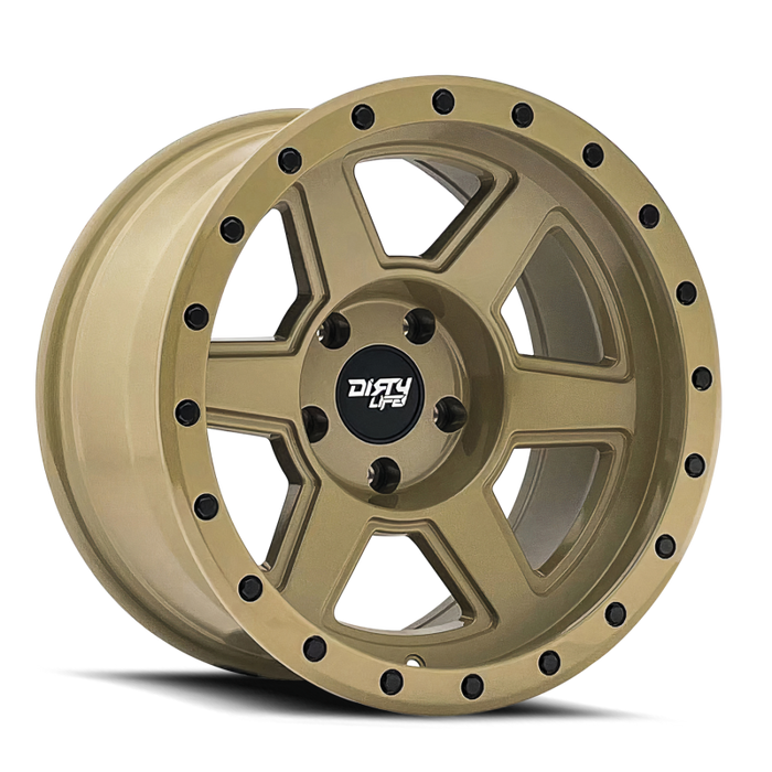 Dirty Life 9315-7983DS12 9315 Compound 17x9 / 6x139.7 BP / -12mm Offset / 106mm Hub Desert Sand Wheel