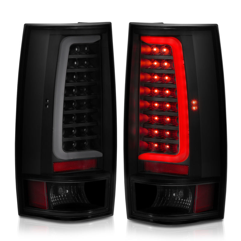ANZO 311322 2007-2014 Chevy Tahoe LED Taillight Plank Style Black w/Smoke Lens