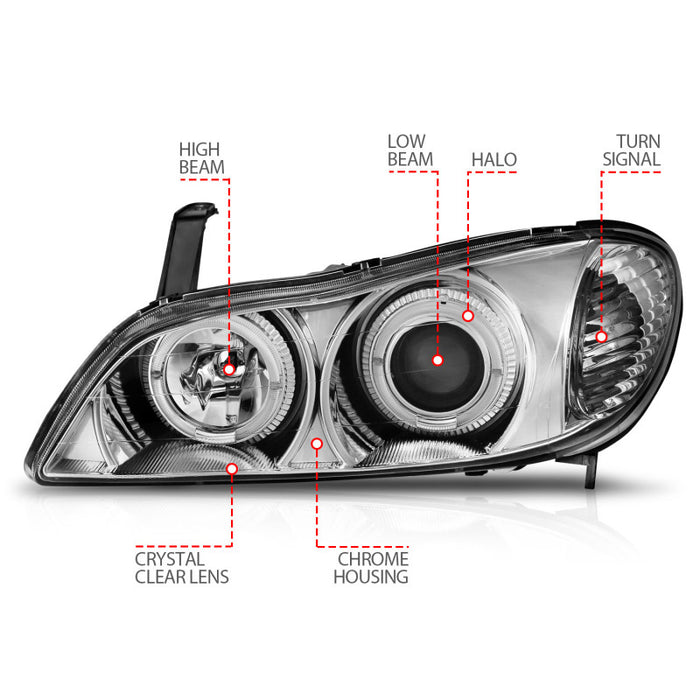 ANZO 121078 ANZ LED/Projector Headlights