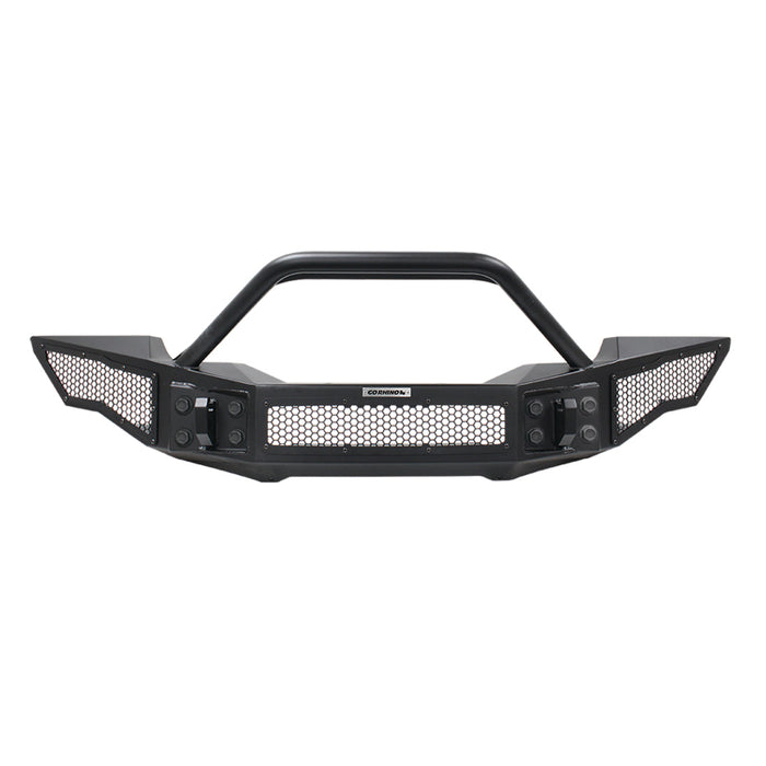 Go Rhino 331201T 07-20 Jeep Wrangler JL/JLU/JK/JKU/Gladiator JT Rockline Full Width Bumper w/ Overrider