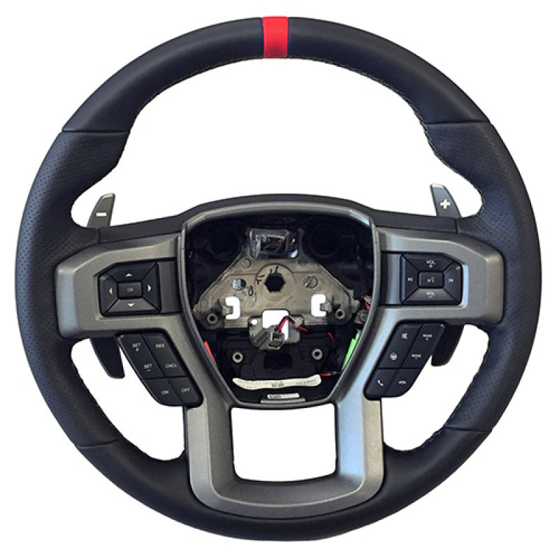 Ford Racing M-3600-F15RRD 15-18 F-150 Raptor Performance Steering Wheel Kit - Red Sightline