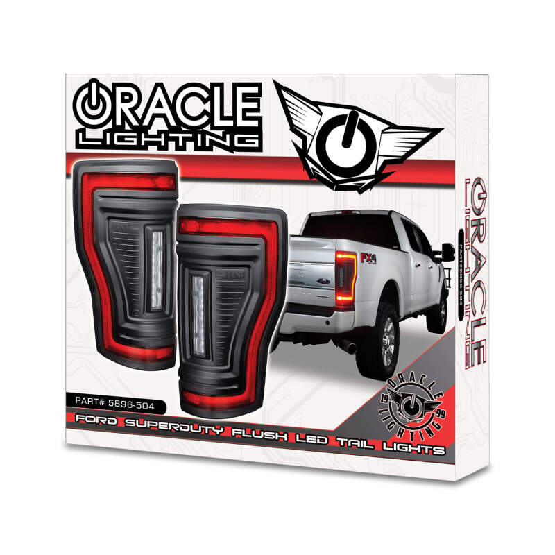 ORACLE Lighting 5896-504 Oracle 17-22 Ford F-250/350 Superduty Flush Mount LED Tail Lights