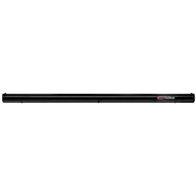 ARB 814412A Aluminum Awning, Black Frame, 8.2FT x 8.2FT, Installed with LED Light Strip
