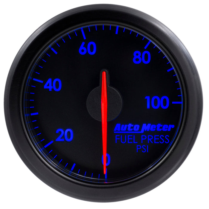 AutoMeter 9171-T Autometer Airdrive 2-1/6in Fuel Pressure Gauge 0-100 PSI - Black