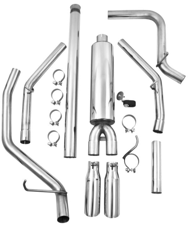 MBRP S5084409 14 Chevy/GMC 1500 Silverado/Sierra 4.3L V6/5.3L V8 Dual Split Rear T409 3in Cat Back Exhaust