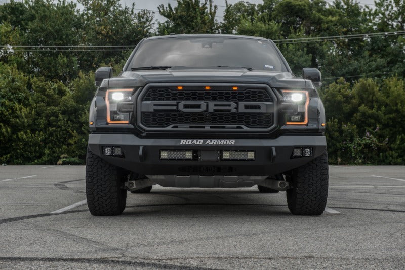 Road Armor 6171F0B-NW 17-20 Ford Raptor Stealth Front Non-Winch Bumper - Tex Blk