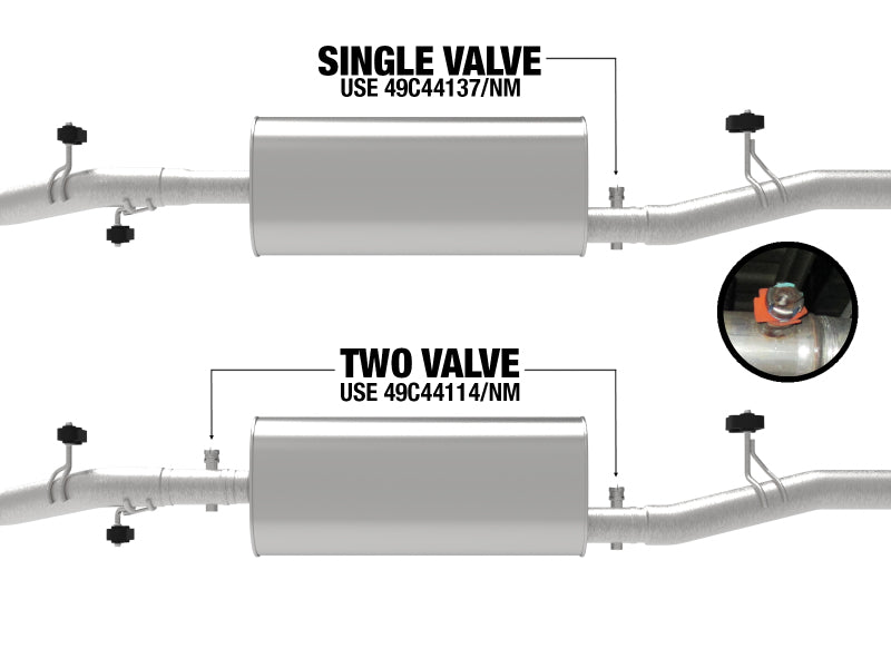 aFe 49C44114NM Apollo GT Series 3in 409 SS Muffler Delete Pipe 2019 GM Silverado/Sierra 1500 V8-6.2L