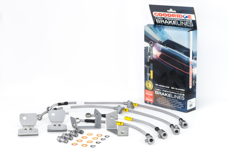 Goodridge 12364 05-14 Ford Mustang (w/ABS) Stainless Steel Brake Line Kit