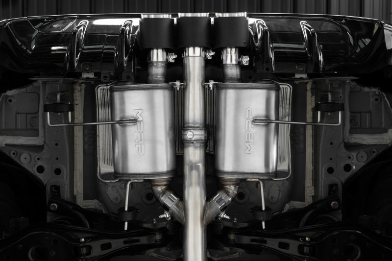 MBRP S49023CF 23-24 Honda Civic Type R 2.0L T304 SS 3in Cat-Back Exhaust Triple Center Outlet w/ Carbon Tips