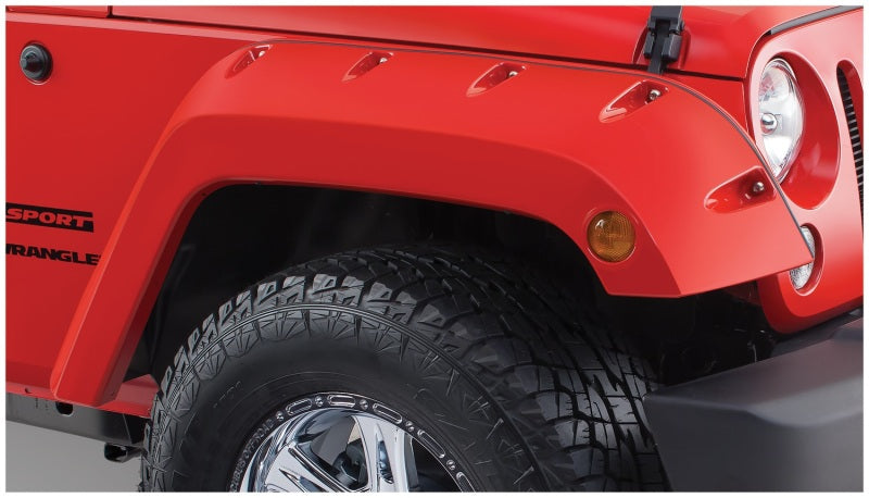 Bushwacker 10077-02 07-18 Jeep Wrangler Pocket Style Flares 2pc - Black