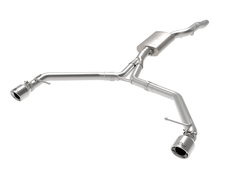 aFe 49-36437-P MACH Force-Xp 13-16 Audi Allroad L4 SS Axle-Back Exhaust w/ Polished Tips