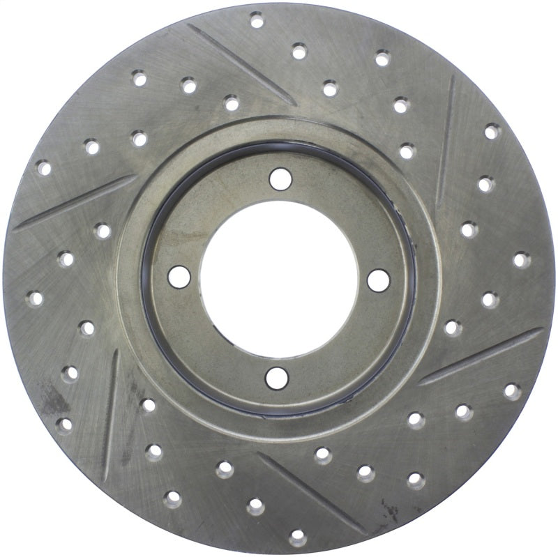 Stoptech 127.42004R StopTech Slotted & Drilled Sport Brake Rotor