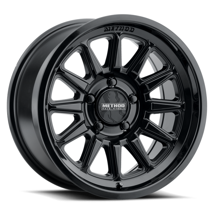 Method Wheels MR323890871312 Method MR323 18x9 / 8x170 BP / 12ET / 5.44in BS / 130.81mm CB - Gloss Black Wheel
