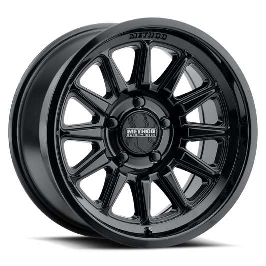 Method MR323 17x8.5 / 8x6.5 BP / 0ET / 4.72in BS / 130.81mm CB - Gloss Black Wheel