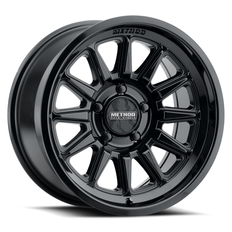 Method Wheels MR323785801300 Method MR323 17x8.5 / 8x6.5 BP / 0ET / 4.72in BS / 130.81mm CB - Gloss Black Wheel